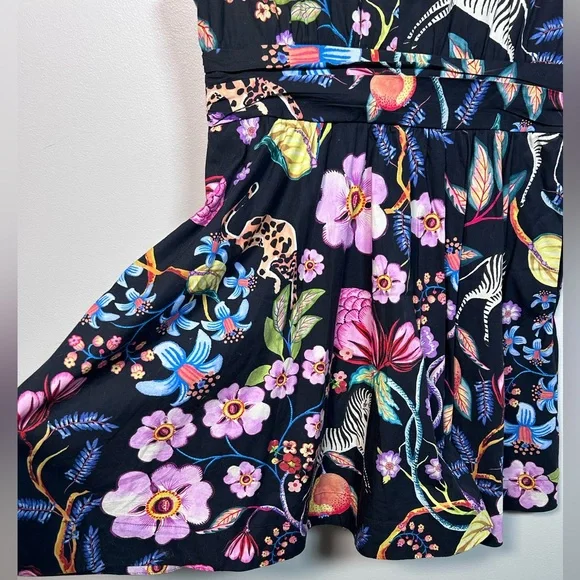 Anthropologie Maeve Floral V-Neck Dress SZ S - Picture 5 of 10